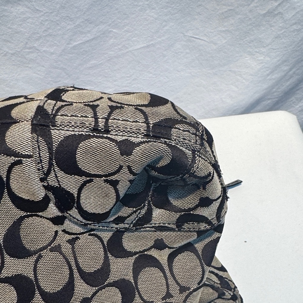 Coach Black and Gray Signature Crossbody Bag - Picture 9 of 13